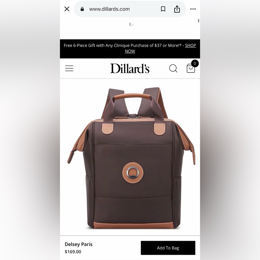 NWT Delsey Paris Chatelet Air 2.0 totepack (backpack) - Picture 6 of 12